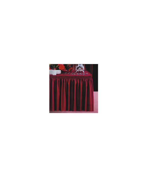  Satin Table Skirting - Maroon 