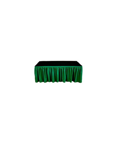  Satin Table Skirting - Green 