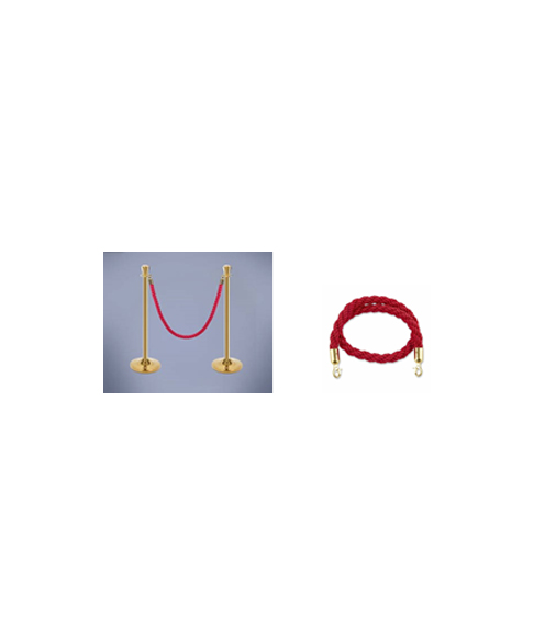 Queue Stand with Red Rope